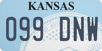 KS license plate 099DNW