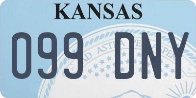 KS license plate 099DNY