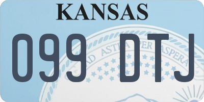 KS license plate 099DTJ