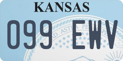 KS license plate 099EWV