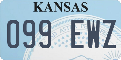 KS license plate 099EWZ