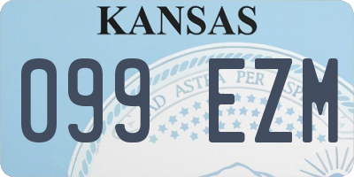KS license plate 099EZM