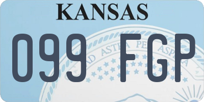KS license plate 099FGP