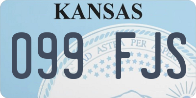 KS license plate 099FJS