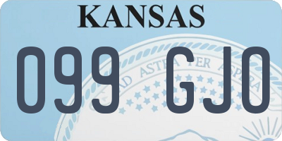 KS license plate 099GJO