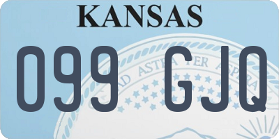 KS license plate 099GJQ