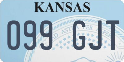 KS license plate 099GJT