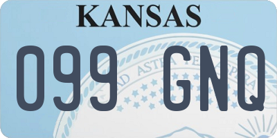 KS license plate 099GNQ