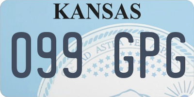 KS license plate 099GPG