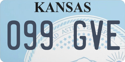 KS license plate 099GVE