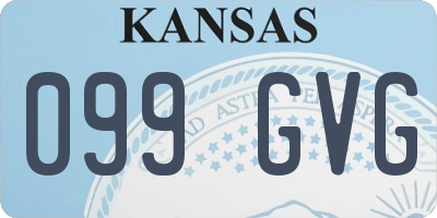 KS license plate 099GVG
