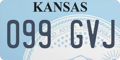 KS license plate 099GVJ