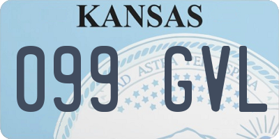 KS license plate 099GVL