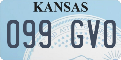 KS license plate 099GVO