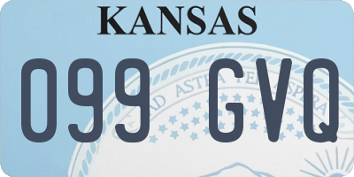 KS license plate 099GVQ
