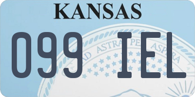 KS license plate 099IEL