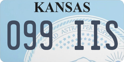 KS license plate 099IIS