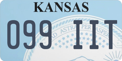 KS license plate 099IIT