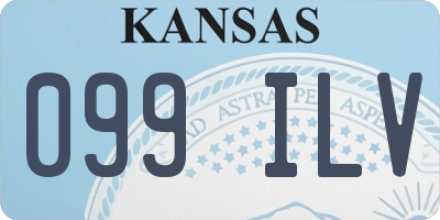 KS license plate 099ILV
