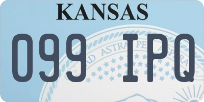 KS license plate 099IPQ