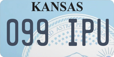 KS license plate 099IPU