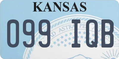 KS license plate 099IQB