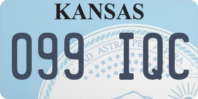 KS license plate 099IQC