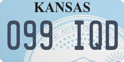 KS license plate 099IQD