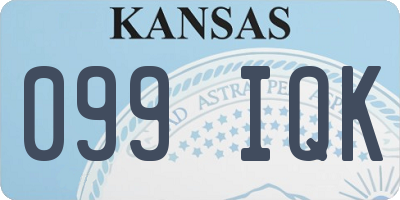 KS license plate 099IQK