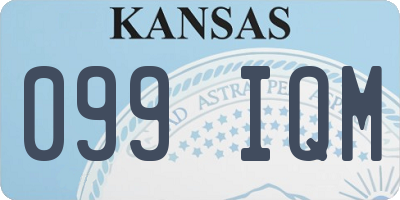 KS license plate 099IQM