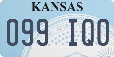 KS license plate 099IQO
