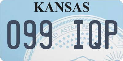 KS license plate 099IQP