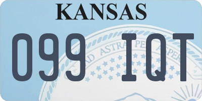 KS license plate 099IQT