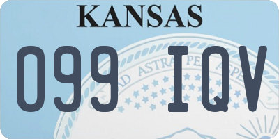 KS license plate 099IQV