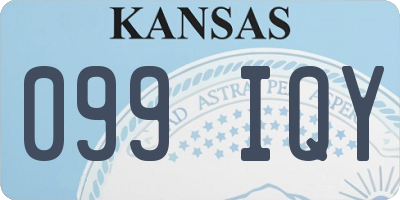 KS license plate 099IQY