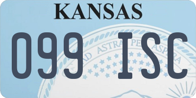 KS license plate 099ISC