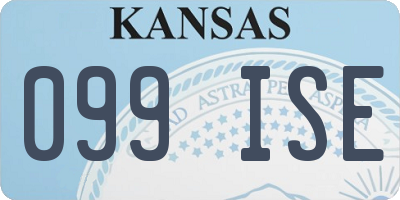 KS license plate 099ISE