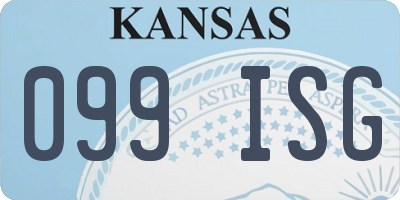 KS license plate 099ISG