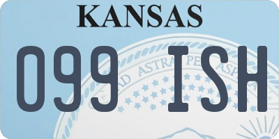 KS license plate 099ISH