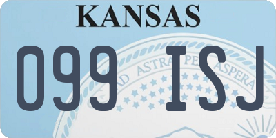 KS license plate 099ISJ