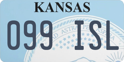 KS license plate 099ISL
