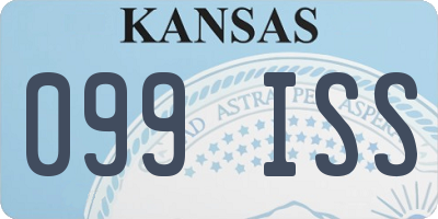 KS license plate 099ISS