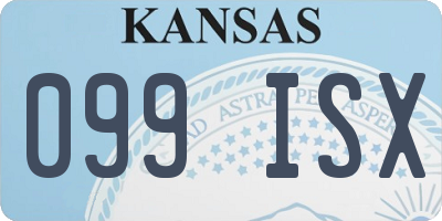 KS license plate 099ISX