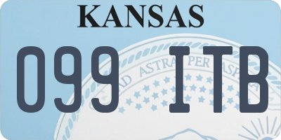 KS license plate 099ITB