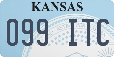 KS license plate 099ITC