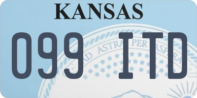 KS license plate 099ITD