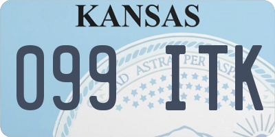 KS license plate 099ITK