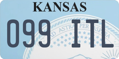 KS license plate 099ITL