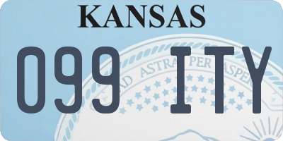 KS license plate 099ITY