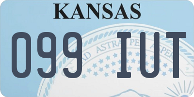 KS license plate 099IUT